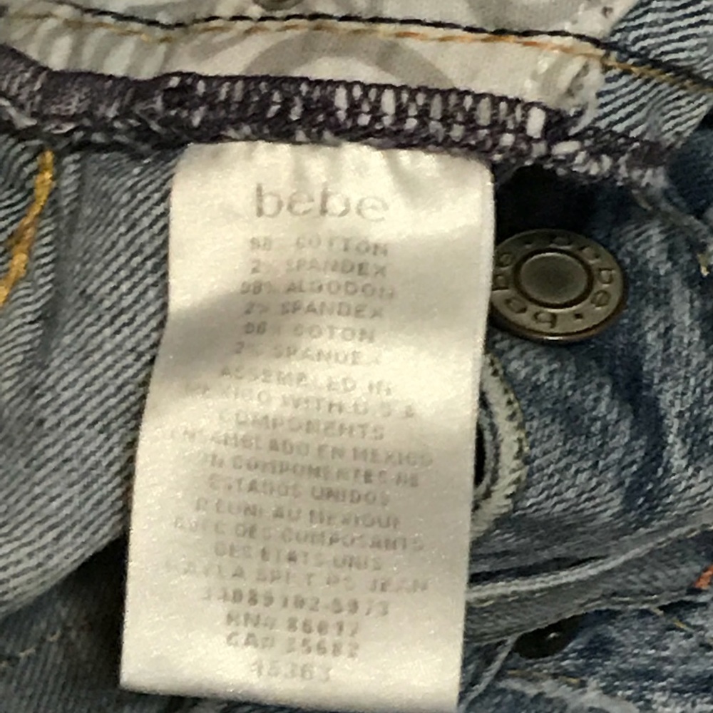 bebe Size 30 Skinny Bootcut Jeans - Picture 3 of 5